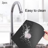Maxbell 2 Pieces Stove Burner Covers Easy to Clean Reusable for Cooking Kitchen Black