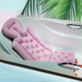 Maxbell Bath Pillow Comfortable Bathtub Cushion Full Body Mat for SPA Bathroom Pink