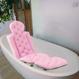 Maxbell Bath Pillow Comfortable Bathtub Cushion Full Body Mat for SPA Bathroom Pink