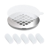 Maxbell 25 Pieces Round Disposable Shower Drain Catcher Collector for Kitchen