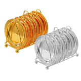 Maxbell Dish Rack Cocktail Metal Coaster Non Mat for Countertop RV Cupboard Golden