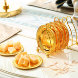 Maxbell Dish Rack Cocktail Metal Coaster Non Mat for Countertop RV Cupboard Golden
