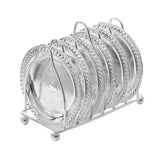Maxbell Dish Rack Cocktail Metal Coaster Non Mat for Countertop RV Cupboard Silver