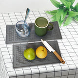 Maxbell Reusable Dish Drying Mat Heat Resistant for Kitchen Counter Cabinet Drawer Gray