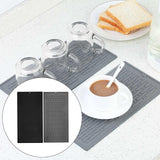 Maxbell Reusable Dish Drying Mat Heat Resistant for Kitchen Counter Cabinet Drawer Gray