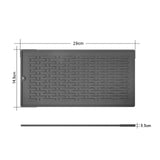 Maxbell Reusable Dish Drying Mat Heat Resistant for Kitchen Counter Cabinet Drawer Gray