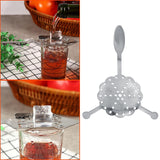 Maxbell Ice Strainer Mixing Spoon Ice Filter Bar Supplies for 16cmx4cm