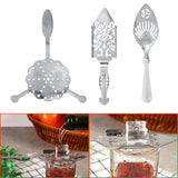 Maxbell Ice Strainer Mixing Spoon Ice Filter Bar Supplies for 16cmx4cm