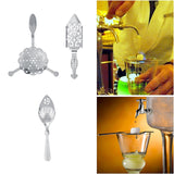 Maxbell Ice Strainer Mixing Spoon Ice Filter Bar Supplies for 16cmx4cm