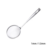 Maxbell Cooking Oil Sieve Colander Scoop with Handle for Blanching Vegetables 1mm