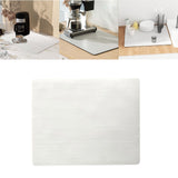 Maxbell Reusable Dish Drying Mat Utensil Drying Pad Dish Drainer for Drawer Kitchen White