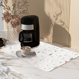 Maxbell Reusable Dish Drying Mat Utensil Drying Pad Dish Drainer for Drawer Kitchen Colorful