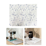 Maxbell Reusable Dish Drying Mat Utensil Drying Pad Dish Drainer for Drawer Kitchen Gray Blue