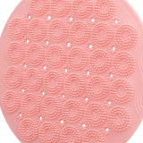 Maxbell Bath Massage Cushion Brush with Suction Cups Multifunctional for Bathroom Pink