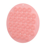 Maxbell Bath Massage Cushion Brush with Suction Cups Multifunctional for Bathroom Pink