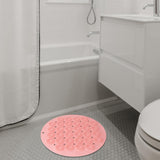 Maxbell Bath Massage Cushion Brush with Suction Cups Multifunctional for Bathroom Pink