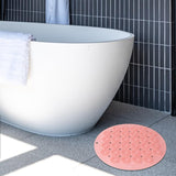 Maxbell Bath Massage Cushion Brush with Suction Cups Multifunctional for Bathroom Pink