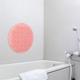 Maxbell Bath Massage Cushion Brush with Suction Cups Multifunctional for Bathroom Pink