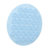 Maxbell Bath Massage Cushion Brush with Suction Cups Multifunctional for Bathroom Blue