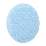 Maxbell Bath Massage Cushion Brush with Suction Cups Multifunctional for Bathroom Blue