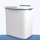 Maxbell Wall Hanging Trash Can Garbage Can Wastebasket for Cupboard Kitchen Office 9L White