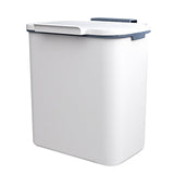 Maxbell Wall Hanging Trash Can Garbage Can Wastebasket for Cupboard Kitchen Office 9L White