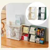 Maxbell Tea Holder Kitchen Organisation Containers for Sugar Sweeteners Pantry White