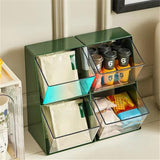 Maxbell Tea Holder Kitchen Organisation Containers for Sugar Sweeteners Pantry Green