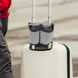Maxbell Luggage Armrest Storage Holder Accessory Easy to Install for Drinks Bottles Grey