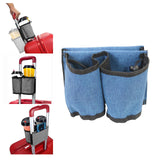 Maxbell Luggage Armrest Storage Holder Accessory Easy to Install for Drinks Bottles Blue