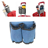 Maxbell Luggage Armrest Storage Holder Accessory Easy to Install for Drinks Bottles Blue
