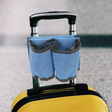 Maxbell Luggage Armrest Storage Holder Accessory Easy to Install for Drinks Bottles Blue
