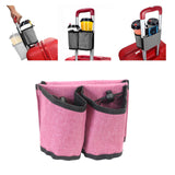 Maxbell Luggage Armrest Storage Holder Accessory Easy to Install for Drinks Bottles Rose red