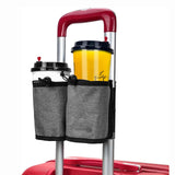 Maxbell Luggage Armrest Storage Holder Accessory Easy to Install for Drinks Bottles Rose red