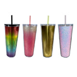 Maxbell 710ml Straw Cup Gifts Large Capacity for Living Room Restaurant Office Multicolor