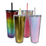 Maxbell 710ml Straw Cup Gifts Large Capacity for Living Room Restaurant Office Multicolor