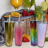 Maxbell 710ml Straw Cup Gifts Large Capacity for Living Room Restaurant Office Multicolor
