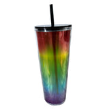 Maxbell 710ml Straw Cup Gifts Large Capacity for Living Room Restaurant Office Multicolor