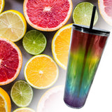 Maxbell 710ml Straw Cup Gifts Large Capacity for Living Room Restaurant Office Multicolor