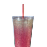 Maxbell 710ml Straw Cup Gifts Large Capacity for Living Room Restaurant Office Red