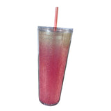 Maxbell 710ml Straw Cup Gifts Large Capacity for Living Room Restaurant Office Red
