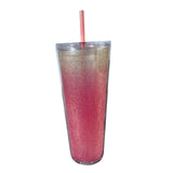 Maxbell 710ml Straw Cup Gifts Large Capacity for Living Room Restaurant Office Red