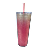 Maxbell 710ml Straw Cup Gifts Large Capacity for Living Room Restaurant Office Red