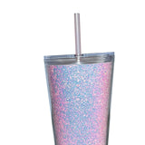 Maxbell 710ml Straw Cup Gifts Large Capacity for Living Room Restaurant Office Pink