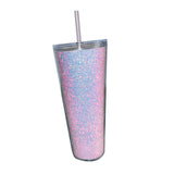 Maxbell 710ml Straw Cup Gifts Large Capacity for Living Room Restaurant Office Pink