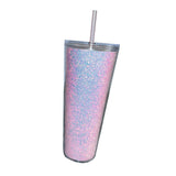 Maxbell 710ml Straw Cup Gifts Large Capacity for Living Room Restaurant Office Pink