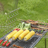 Maxbell BBQ Sausage Hot Dogs Holder Clip ,Easy to Store and Carry with Handles