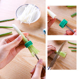 Maxbell Onion Slicer Stainless Steel Vegetable Chopper for Home Restaurant Kitchen Green