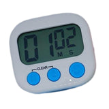 Maxbell Digital Timer LCD Screen Loud Alarm Kitchen Timer for Teachers Office Baking White