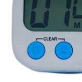 Maxbell Digital Timer LCD Screen Loud Alarm Kitchen Timer for Teachers Office Baking White